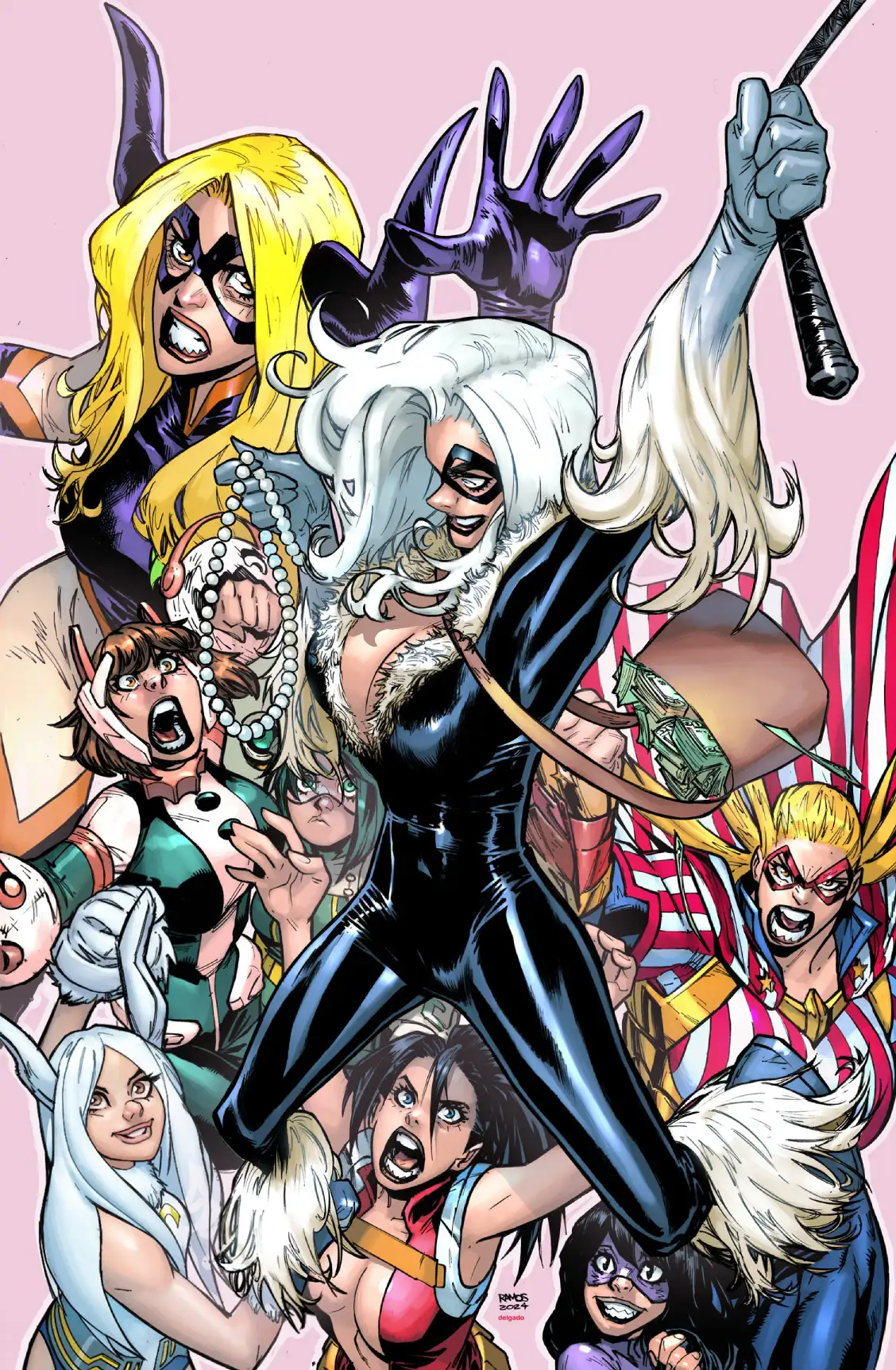 My Hero Academia X Marvel Comics Crossover Illustration