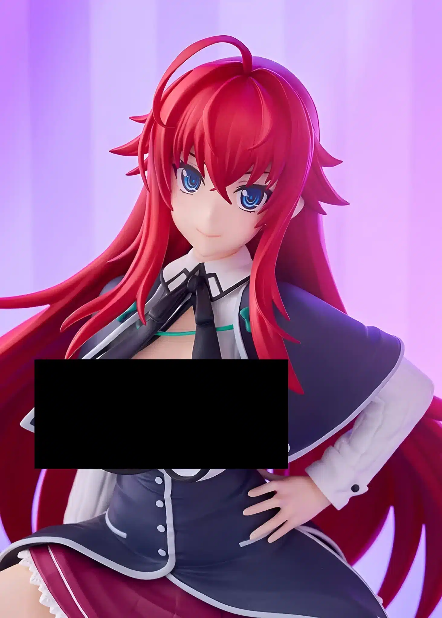 Rias Gremory POP UP PARADE figure with unbuttoned shirt (front view)