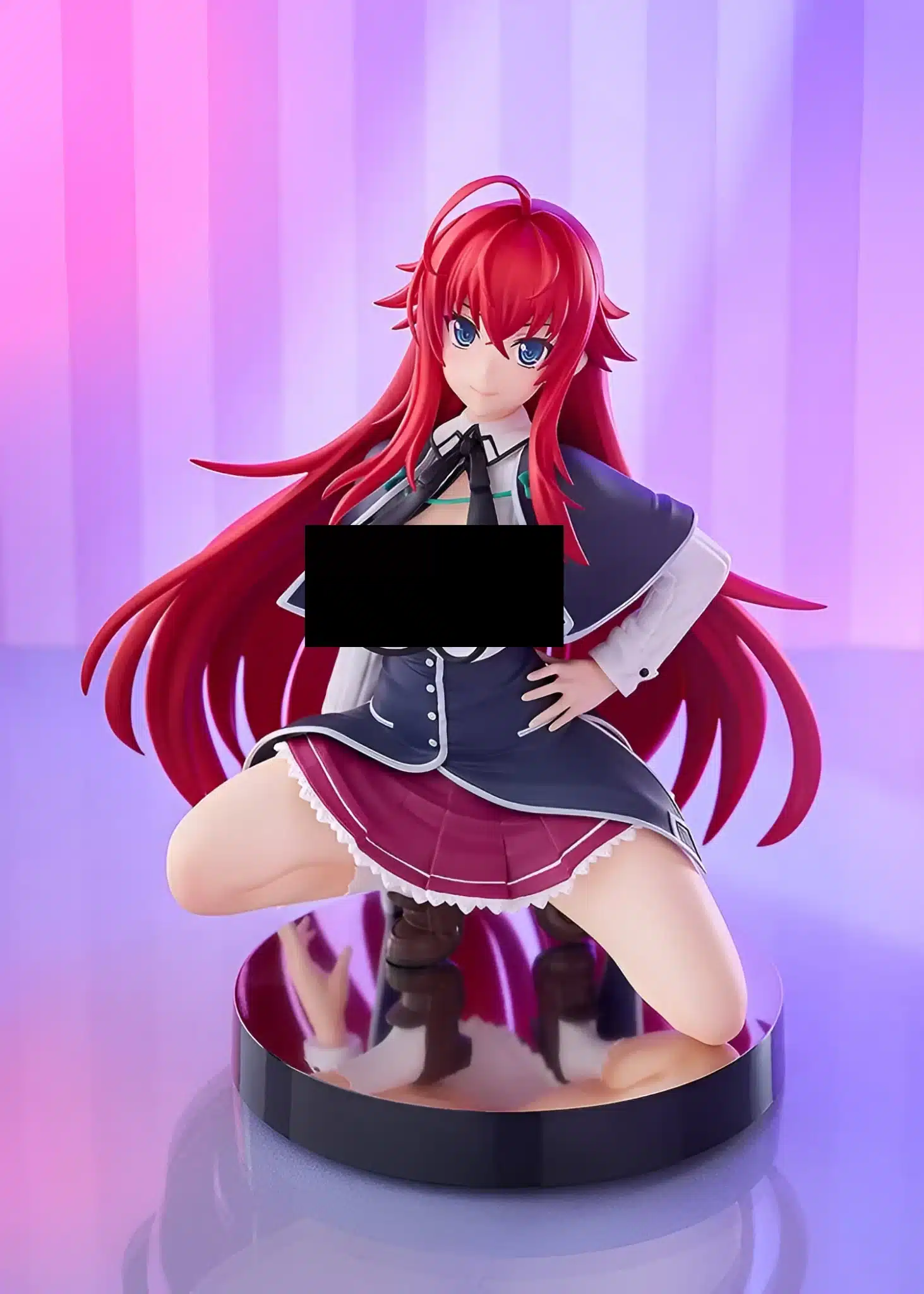Rias Gremory POP UP PARADE figure with unbuttoned shirt (side view)
